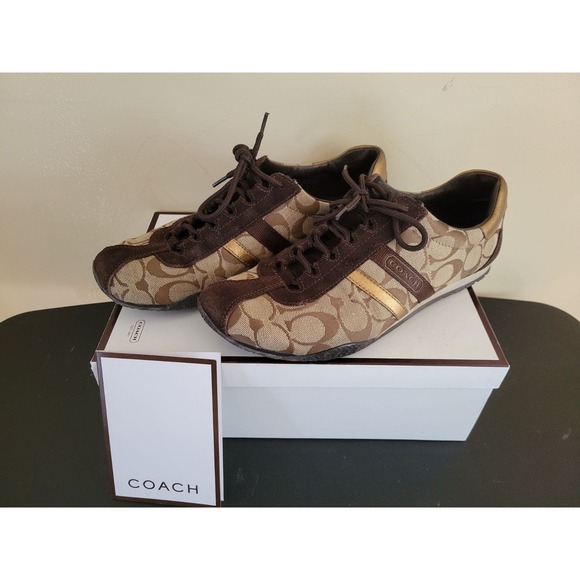Coach signature canvas shoes size 9 - Picture 3 of 12